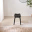 Bhawari Small Black Wooden Dining Table & 2 Benches