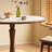 Small apartment simple round dining table