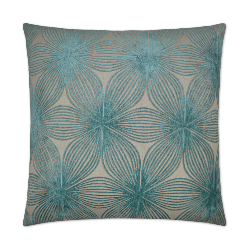 Ellery Square Pillow Cover & Insert, Coral, 22" H x 22" W