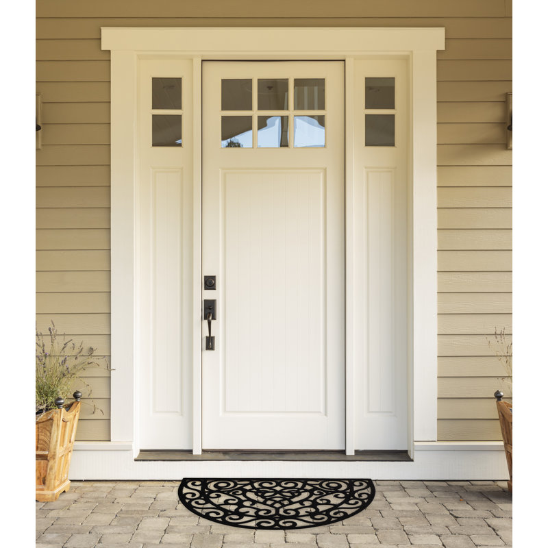 Romilly Non-Slip Geometric Outdoor Doormat