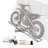 Motorcycle Carrier, 400 lbs Capacity, Heavy Duty Aluminum Hitch Mount Rack with 47in Loading Ramp, Straps & Stabilizer, Scooter Dirt Bike Trailer Hauler for Car Truck with 2-Inch Hitch Receiver