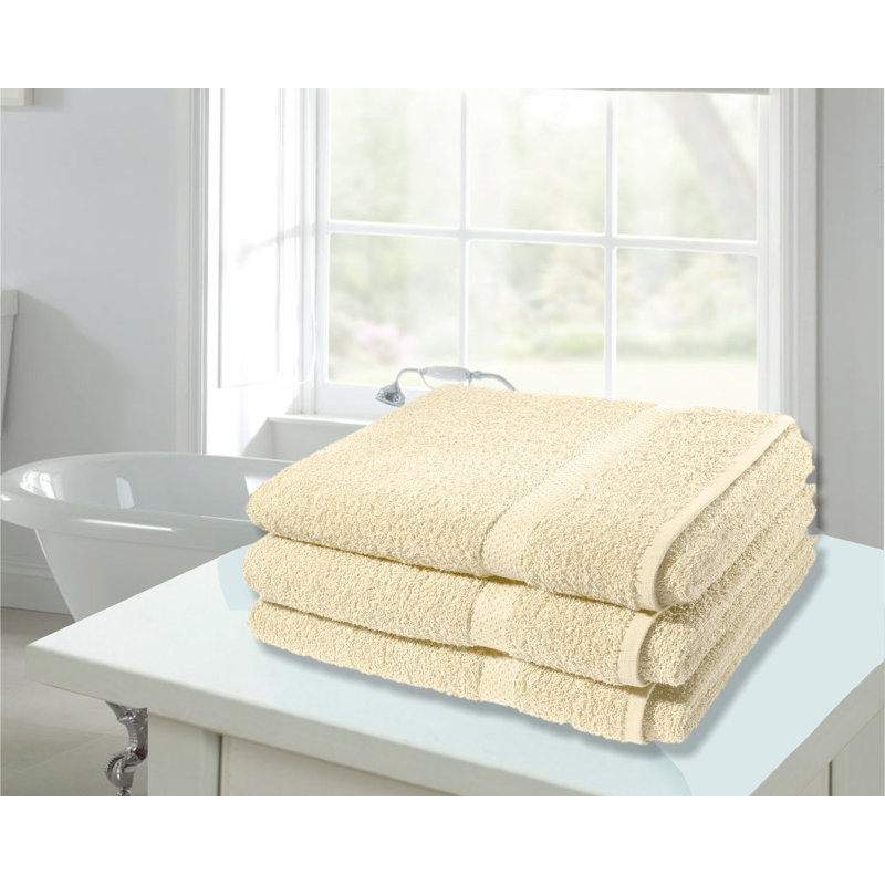 Midweight Bath Sheet, Cream