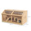 Wooden Hamster Cage for Gerbils with Suspension Bridge Ladders Nature