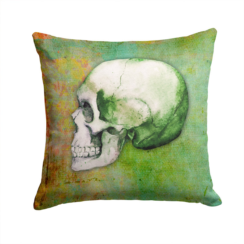Skull Indoor/Outdoor Throw Pillow, 14" x 14"