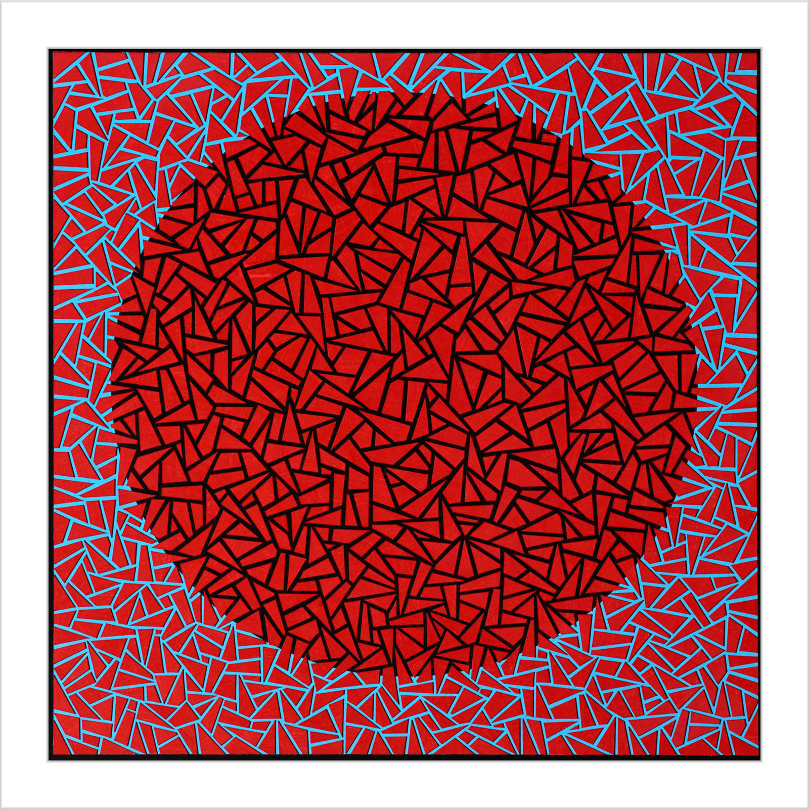 Gods Navel by Alex Dunn, White, 13" H x 13" W x 1" D
