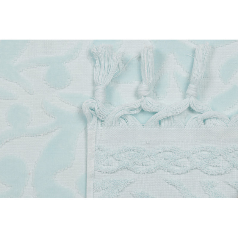 Serviette d'invité 100% coton Fasano, Bleu