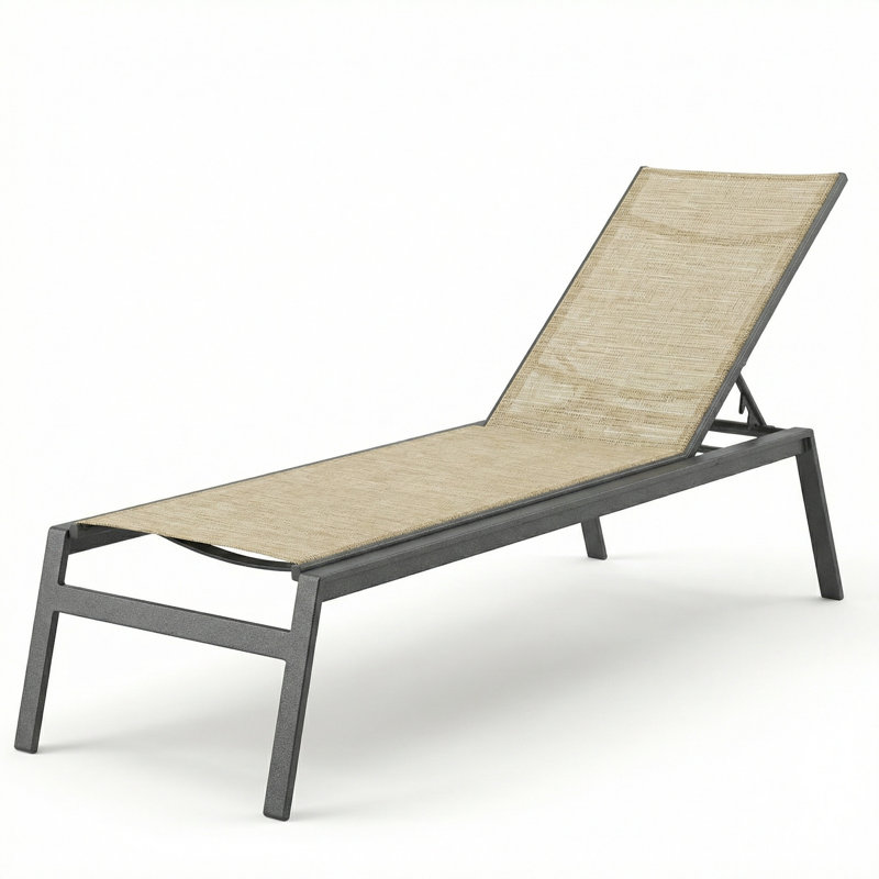 Skyway Chaise, Natural Sling/Anthracite