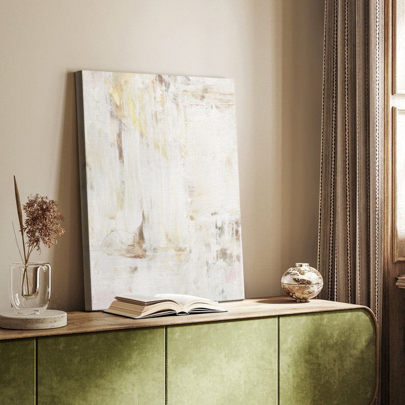 Milky Patina I -Gallery Wraraped Cavas, H 27 po x l 18 po