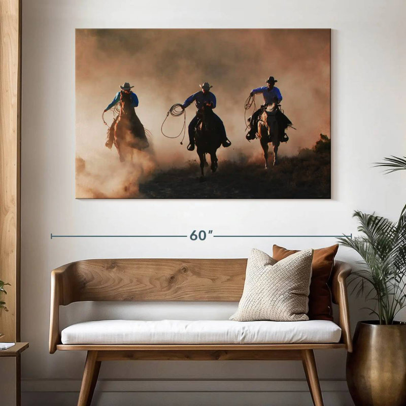 Lelar Western Sundown, 34" H x 51" W