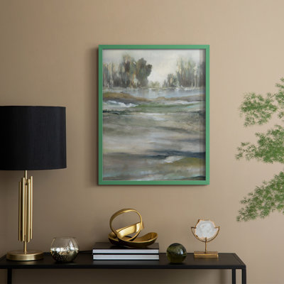 Lake Solitude, reproduction encadrée - bois massif