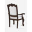 Chaise rembourrée avec accoudoirs (ensemble de 2)