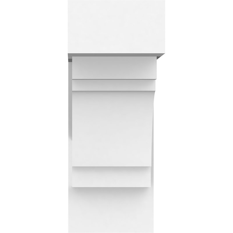 Support en uréthane standard Merced avec extrémités blocs, l 5 po x P 12 po x H 14 po, H 14 po x l 5 po x P 12 po
