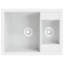 Belfry Kitchen Ashby 440mm W Double Bowl Stone Kitchen Sink with 1 Faucet Hole-1689717875