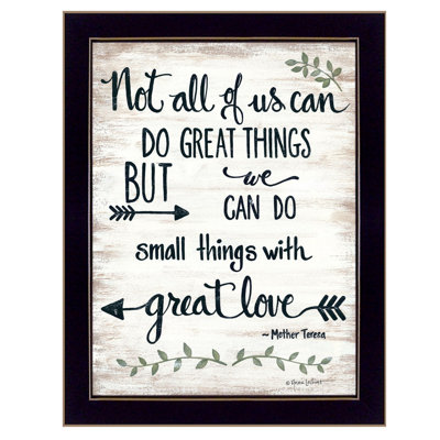Great Love Framed Wall Art for Living Room, Home Wall Decor By Annie LaPoint