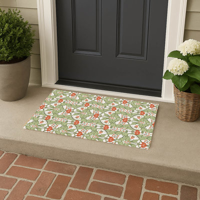 Ogee Leaf Outdoor Doormat