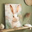 Charmant lapin blanc rétro, reproduction sur toile - Urban Studio-211617901