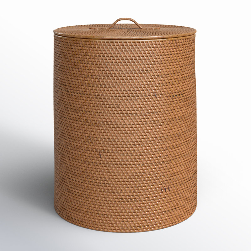 Hand Woven Laundry Hamper, Brown