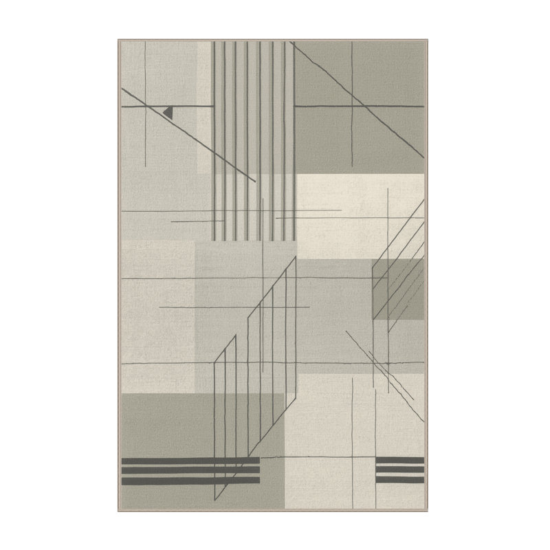 Tapis beige doux et moelleux Eilerman, 8 x 12