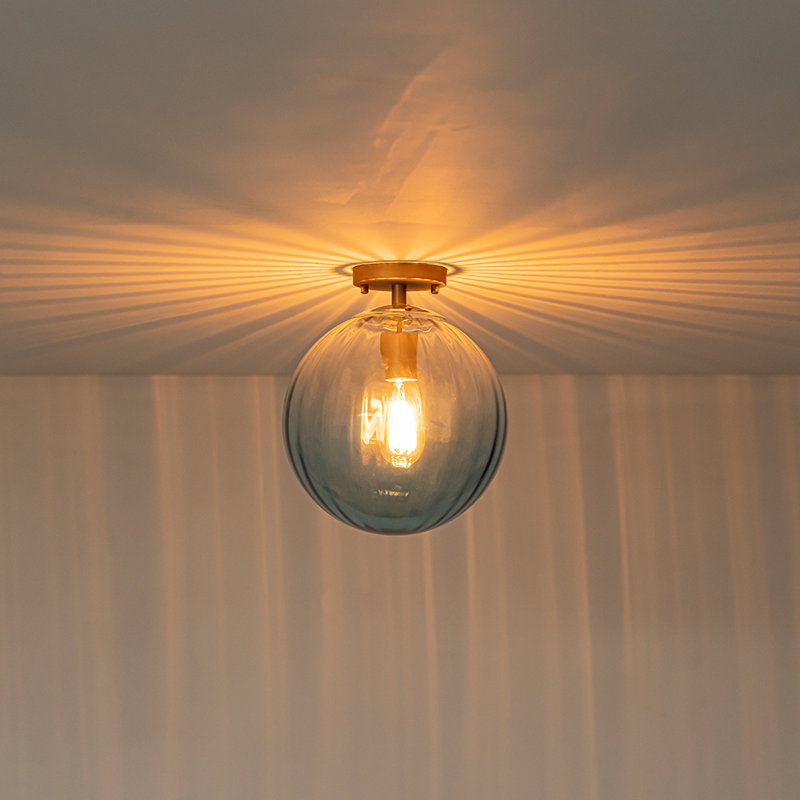 Plafonnier semi-encastré 1 lumière, Bleu