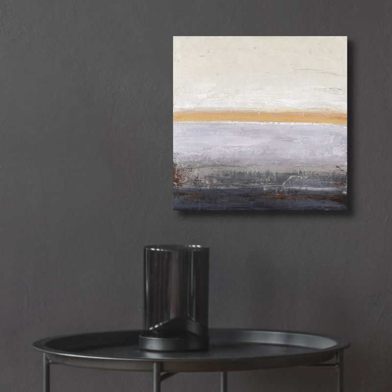  «Horizon 2» par Design Fabrikken, art mural en verre acrylique, 12 po x 12 po