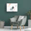 Art mural sur toile tendue - "Suspendu Motion II" de June Erica Vess pour décoration de salon, de chambre à coucher ou de bureau - 24 x 32