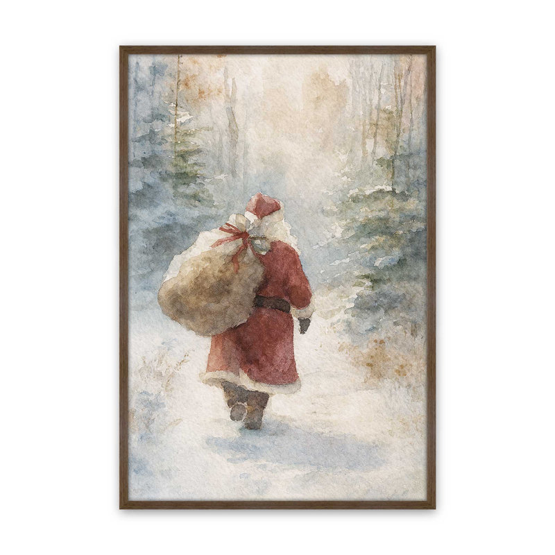 «Winter’s Journey», reproduction d'art, 24 po x 36 po, Noyer
