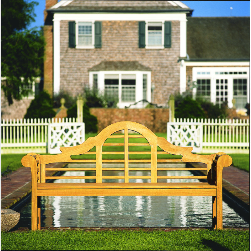 Lutyens Outdoor Teak Bench, Smoke