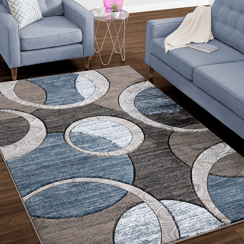 Tapis brun / gris Adonia, Rectangle 8 pi 1 po x 10 pi 5 po