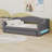 Upholstered Daybed With LED Belt And Trundle-1663821394