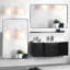 Miroir de salle de bain mural (brossé et arrondi)-1067727249