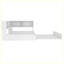 Lit de jour moderne en métal avec couchette, armoires de rangement et ports USB-2135028395