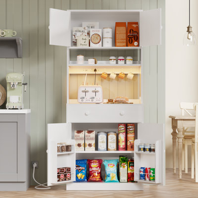 Armoire de cuisine 71 po sur pied Farmhouse