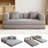 Kaveri Convertible Sofa Bed - Foldable Floor Couch with Teddy Foam - Modular Sectional for Living Room, Bedroom, Studio - Compression Sofa in Box-1770253186