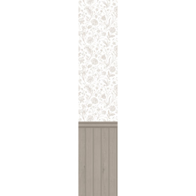 Tongue And Groove Floral Toile
