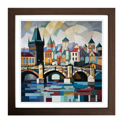 Charles Bridge Constructivism - Framed Print