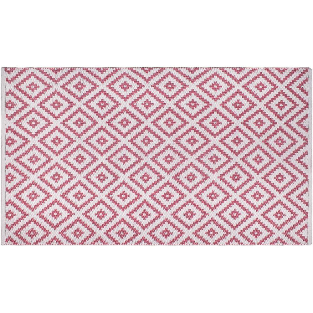 Handwoven Pink/Grey Indoor/Outdoor Rug