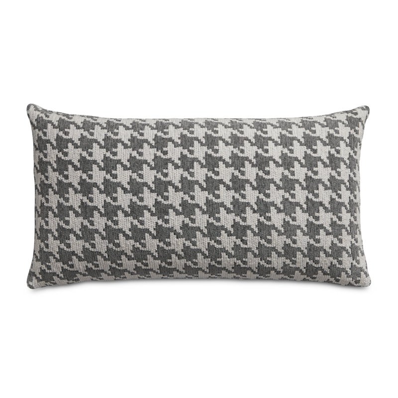 Georgia Houndstooth Feather Reversible Throw Pillow
