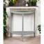 Console Justino en chêne gris et gris
