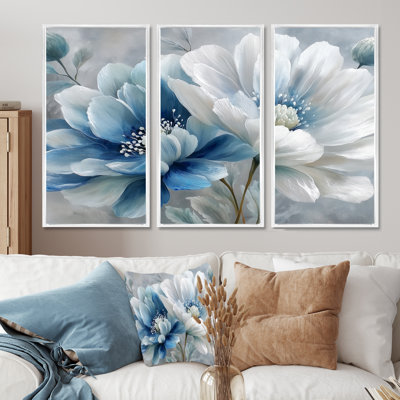 «Beautiful Peony Meadows In England» - ensemble de salon avec pivoines