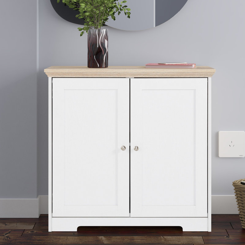 Glenmoor 84cm Sideboard, White/Oak