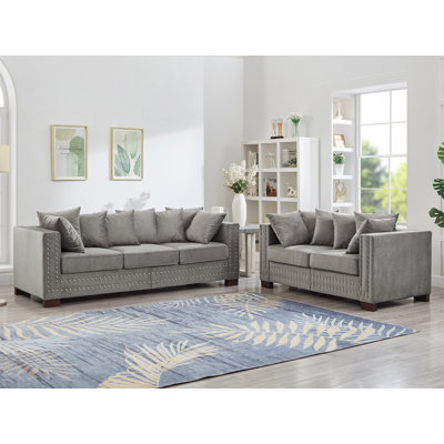 2-Piece Living Room Set With Storage
