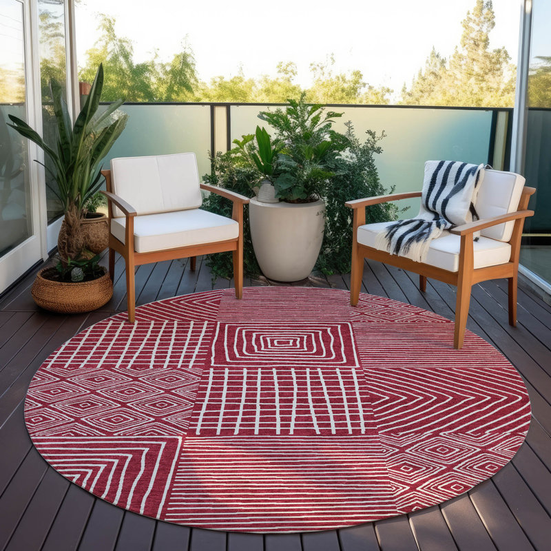Chayden Outdoor Doormat, Round 8'