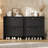 Shoe Cabinet with 2 Flip Drawers, Narrow Shoe Storage Cabinet with Adjustable Shelf, Hidden Shoes Rack with Anti-Tipping Kit-129463444