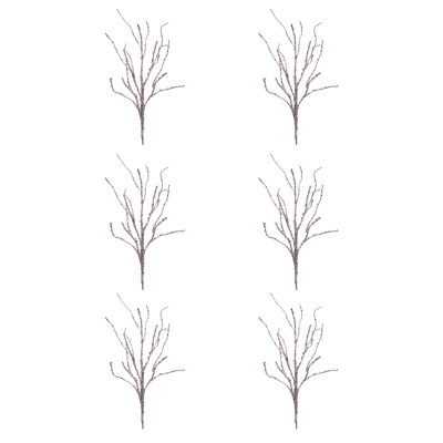 Branche de brindille scintillante (ensemble de 6)