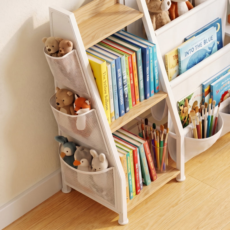 Bibliothèque pour enfants 29,9 po H, Natural Wood