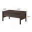Table basse en noyer avec plateau relevable