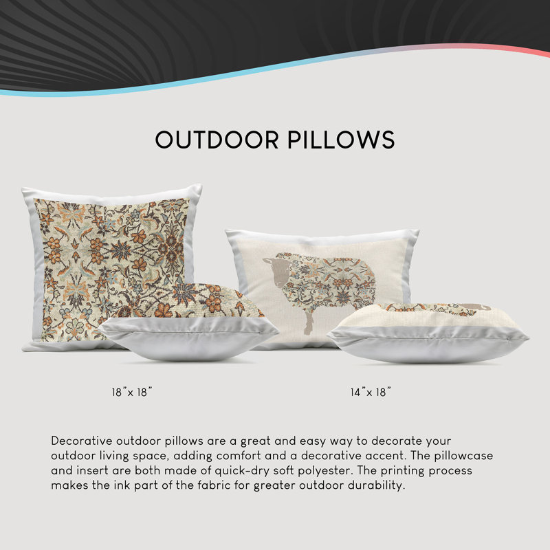 Indoor/Outdoor Throw Pillow