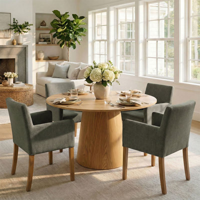 Sarosh 4-Person Upholstered Dining Set