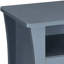 Table de chevet grise avec tablette et 2 tiroirs - rangement fonctionnel moderne de 24,6 po Espace élevé