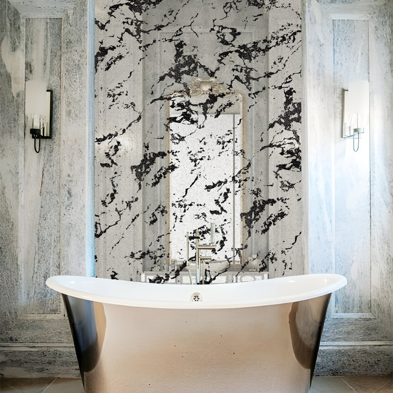 Rust Stain Mirror Wall Sticker 45.27X59.05 Inch